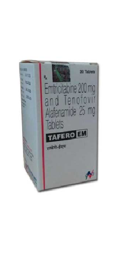 Tafero EM Emtricitabine 200mg & Tenofovir Alafenamide 25mg Tablets 